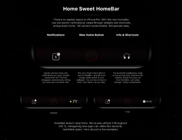 Невероятный концепт iPhone 8 от HomeBAR