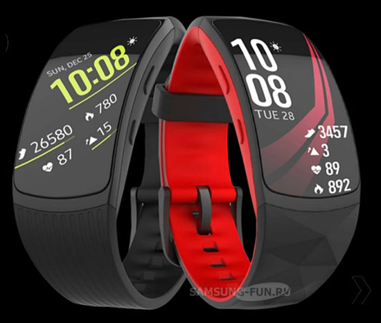 Особенность фитнес-трекера Samsung Gear Fit 2 Pro