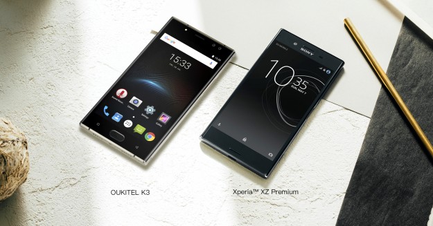 OUKITEL K3 получил сходство с Sony Xperia XZ Premium и полностью заряжается за 2 часа и 50 минут