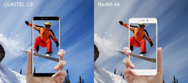 OUKITEL C8 против Xiaomi Redmi 4A: Какой из них стоит покупать?