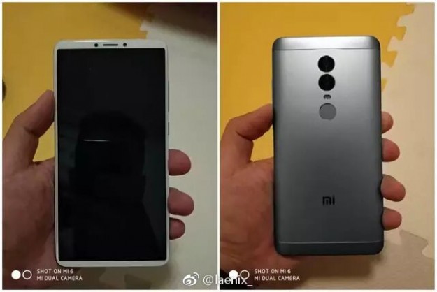Безрамочный Xiaomi Redmi Note 5 показался на живых фото