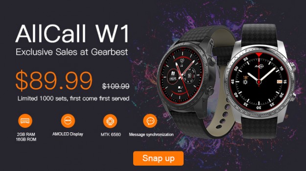 AllCall W1 эксклюзивно представлены в Gearbest с самой низкой предпродажной ценой $89.99!