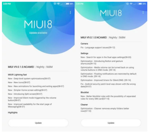 Xiaomi Mi6 и Mi Max 2 начали получать MIUI 9