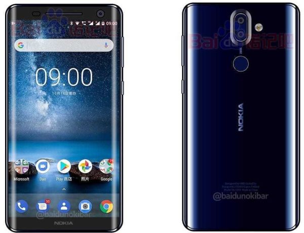 Флагман Nokia 9 показали в новом синем цвете