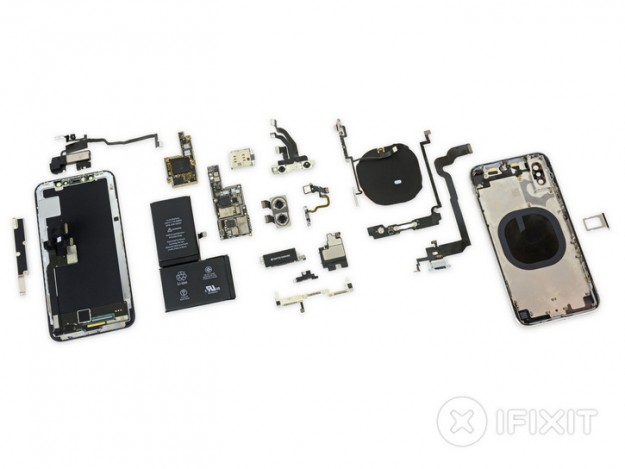 iPhone X побывал у iFixit: две батареи, оценка на уровне iPhone 8