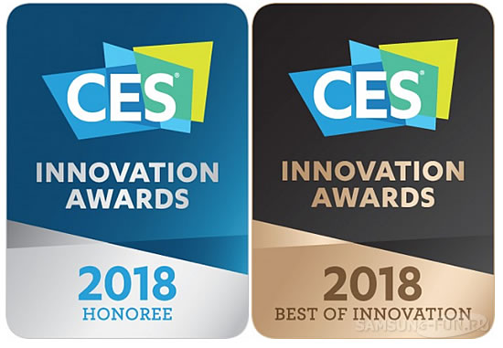 Samsung получила 36 премий CES 2018 Innovation Awards