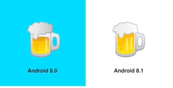 Google исправит бургер и пиво в Android 8.1