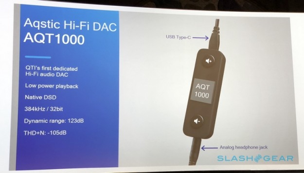 Qualcomm представила внешний ЦАП AQT1000, который может появиться в следующем году в комплектах некоторых смартфонов