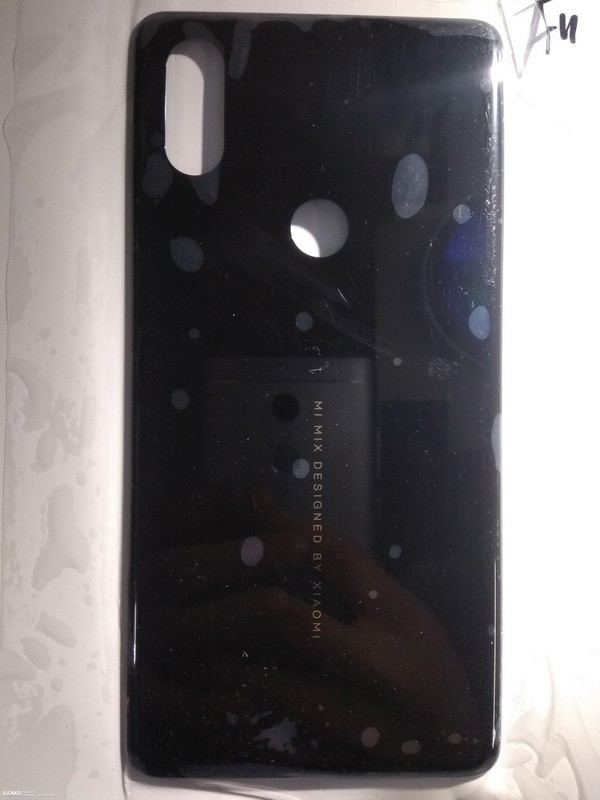 Задняя панель Xiaomi Mi Mix 3 в стиле iPhone X на фото?