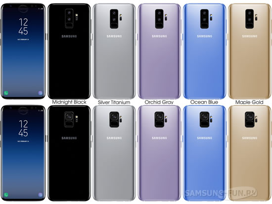 Новые рендеры смартфона Samsung Galaxy S9