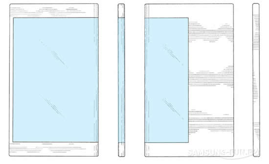 Samsung зарегистрировала патент смартфона с необычным экраном