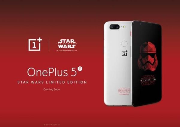 Флагман OnePlus 5T предложен в версии Star Wars Limited Edition