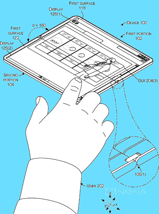 Схемы Surface Phone замечены в очередном патенте