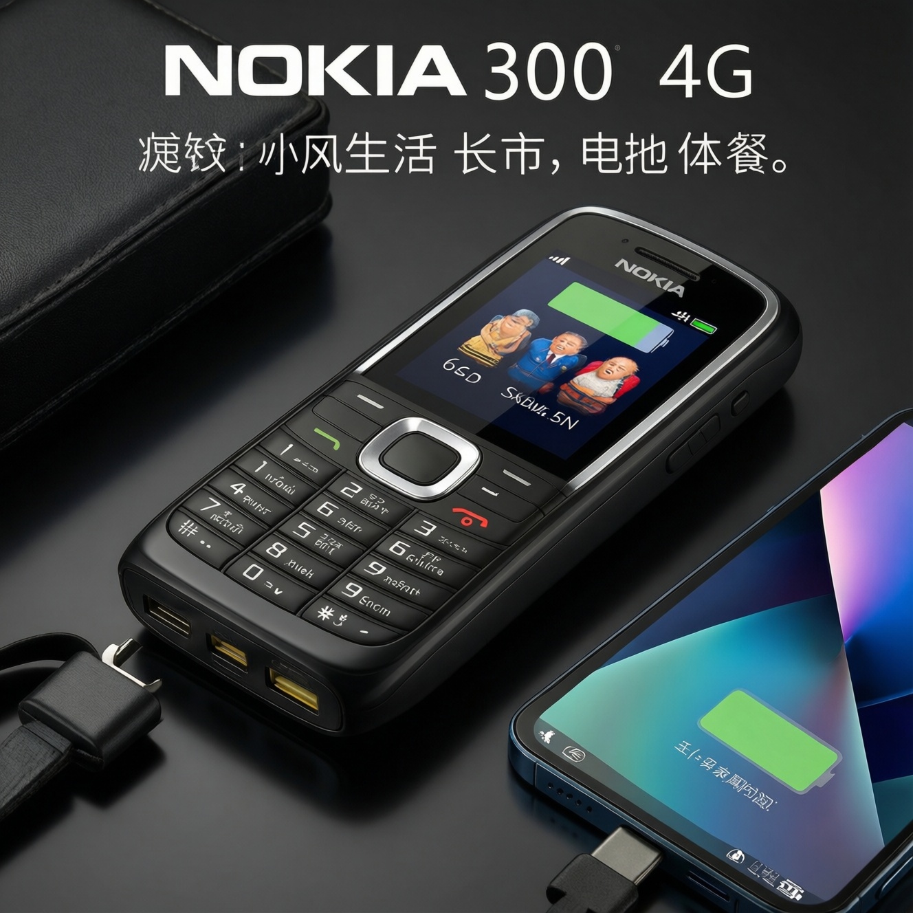 Nokia 300 4g: до 44 дней автономной работы и функция power bank